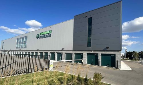 Exterior of Formula Storage self storage facility in Brampton.